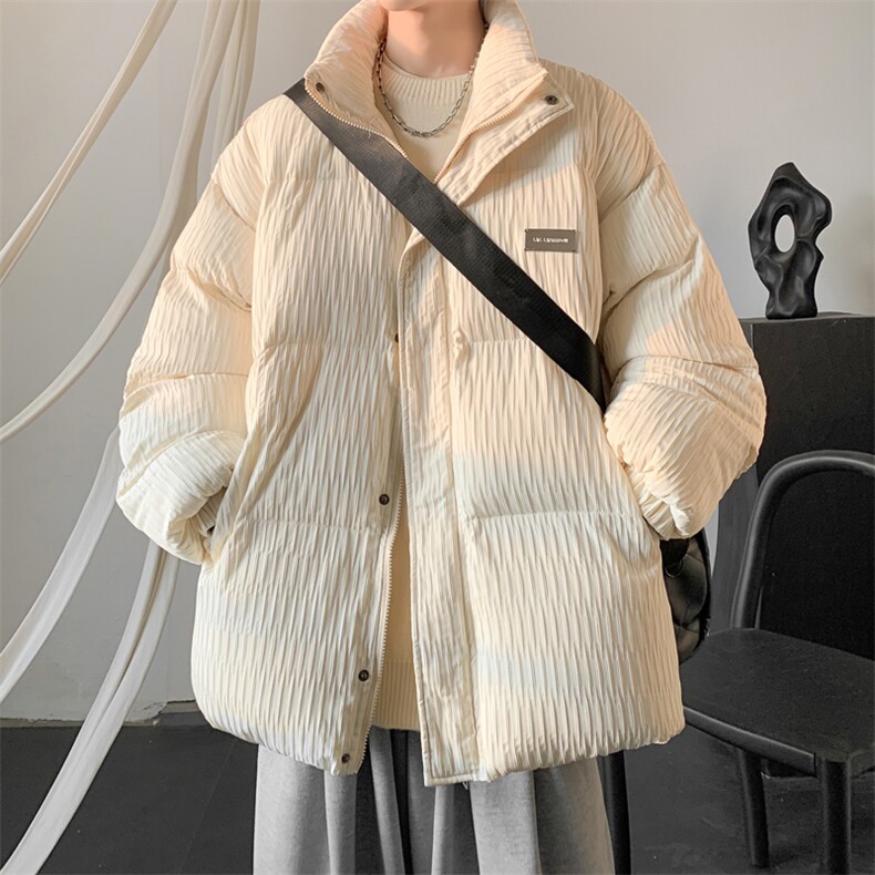 W8210P120控168大皂肌理感新面料宽松休闲棉衣棉服现货,男装棉衣,电商B205