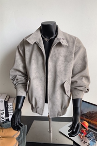 扎染飞行板球服皮夹克男 cp142-特p70图片