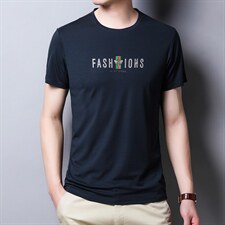 主题男装正品2024夏季男士印花短袖T恤韩版潮流时尚休闲男装P45，男装T恤，钱塘6003A(原)4033A