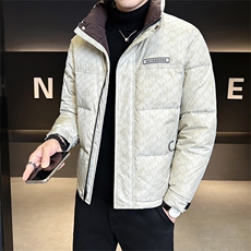 标50绒店主风2025新款字母立领羽绒服2505-P195(券后288)，男装羽绒服，电商B338