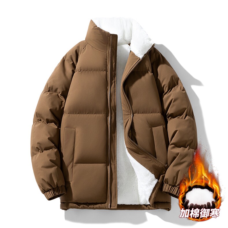 抖音直播连帽棉衣假两件加厚棉袄情侣款百搭面包服MY111-P65,男装棉衣,星座1402-1