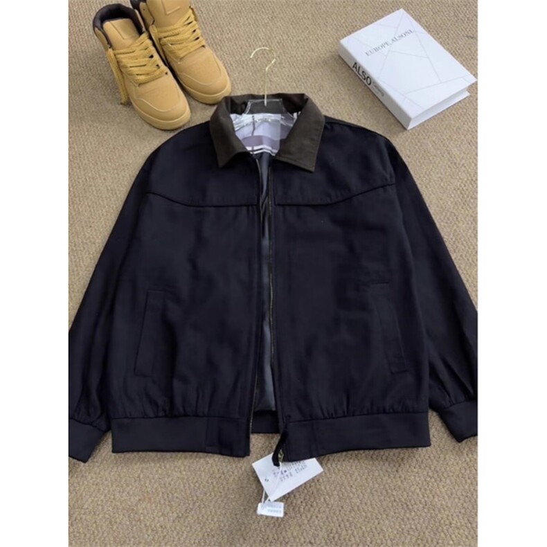 复古底特律工装夹克男春宽松撞色翻领休闲圣达菲外套GA882P61，男装夹克，星座1013-5