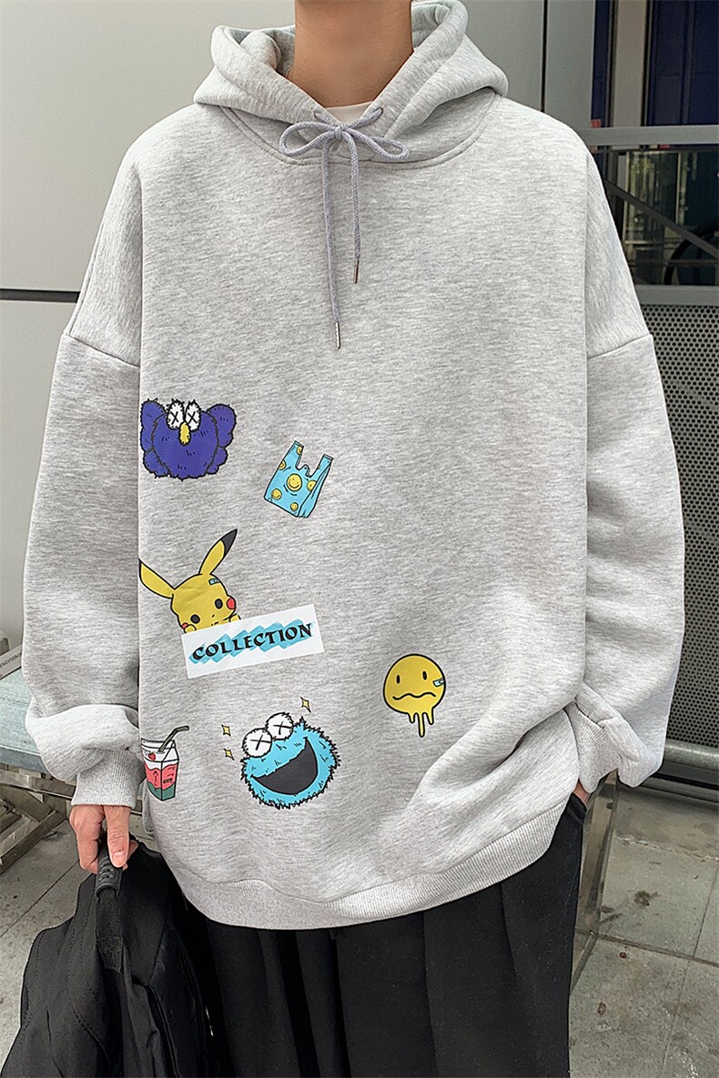 A040-WY2079-P40连帽卫衣男加肥加大码胖子棒球服外套,男装卫衣,电商A040