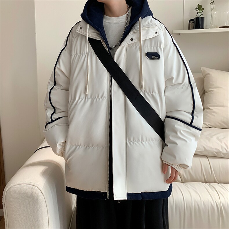 棉衣男冬季港风宽松假两件连帽休闲学生棉服MD8888-P90(抖音勿上,男装棉衣,星座214-3