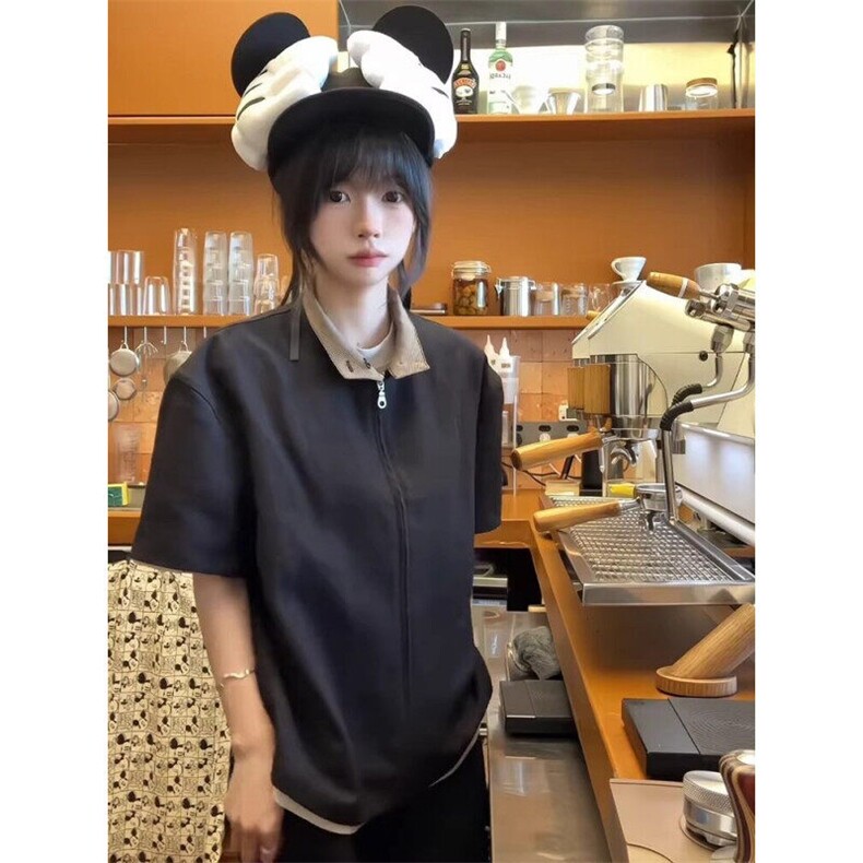 现货~自制~千鸟格短袖衬衫G9哈灵顿外套CS7799P50，男装T恤，星座908