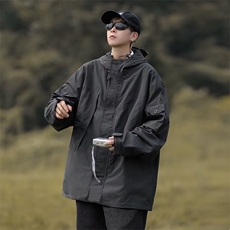 黑武士冲锋衣外套男秋冬机能风夹克棉衣户外防风工装棉服J1064，男装夹克，星座1116A-1（原606A）