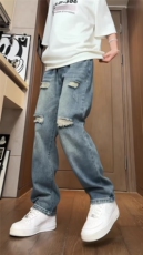 【深度库存可供得物可二改】美式高街夏季破洞牛仔裤B381/SS501，男装牛仔裤，电商B381（原B382）