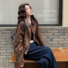 【新品有货】美式复古豹纹外套2C213-908-P160-K238，女装短外套，2C213