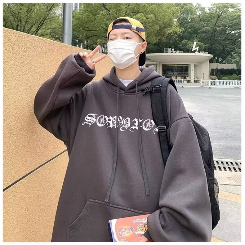 日系原宿文艺流行新款百搭潮流简约连帽卫衣CL6419-P46,男装卫衣,星座1109-3