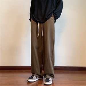 港风潮流长裤子男简单百搭休闲裤拖地裤K122/P38