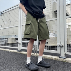 抖音品质夏季新款潮流工装口袋宽松五分裤B315-K24116-特p30控58，男装牛仔裤，电商B315