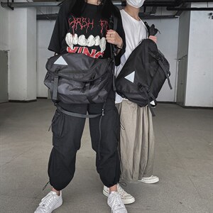 0537胸包休闲个性斜挎包新款嘻哈腰包男潮牌帆布大容量单肩包,鞋类箱包男包,星座510A-2