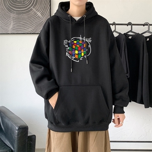 L2409P48秋装2023新款潮趣印花学生潮流男女情侣连帽卫衣图片