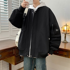 2024秋季休闲外套高品质棒球服宽松多口袋夹克男A436-8837-P85，男装夹克，电商A436