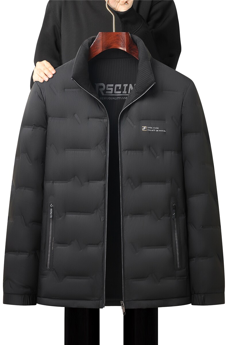 主推现货冬季立领50绒子白鸭绒双面穿羽绒服外套中年男羽绒服夹克,男装夹克,钱塘723