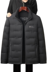 主推现货冬季立领50绒子白鸭绒双面穿羽绒服外套中年男羽绒服夹克，男装夹克，钱塘723
