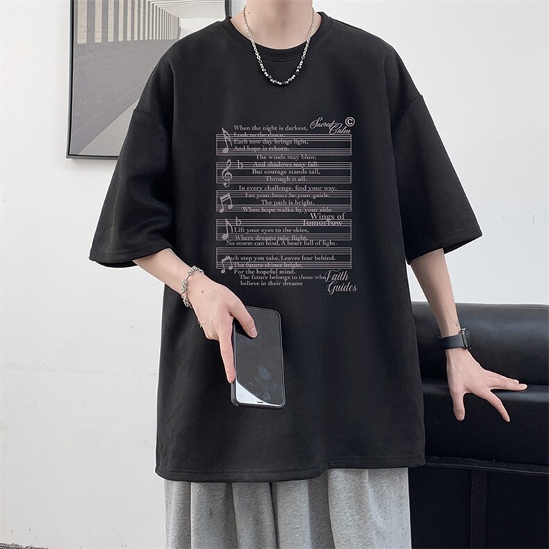 麂皮绒短袖t恤男大码半袖男 JD82428-P25图片
