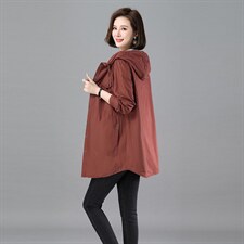 136款风衣外套修身型常规中长款长袖简约，女装风衣，秋牧寒烟