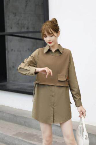 衬衫两件套，女装衬衫，田间晨露