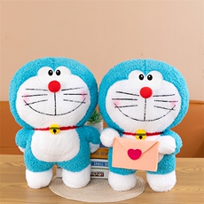 飞翔玩具 叮当猫可爱礼物送女生动物抓机猫咪蓝色