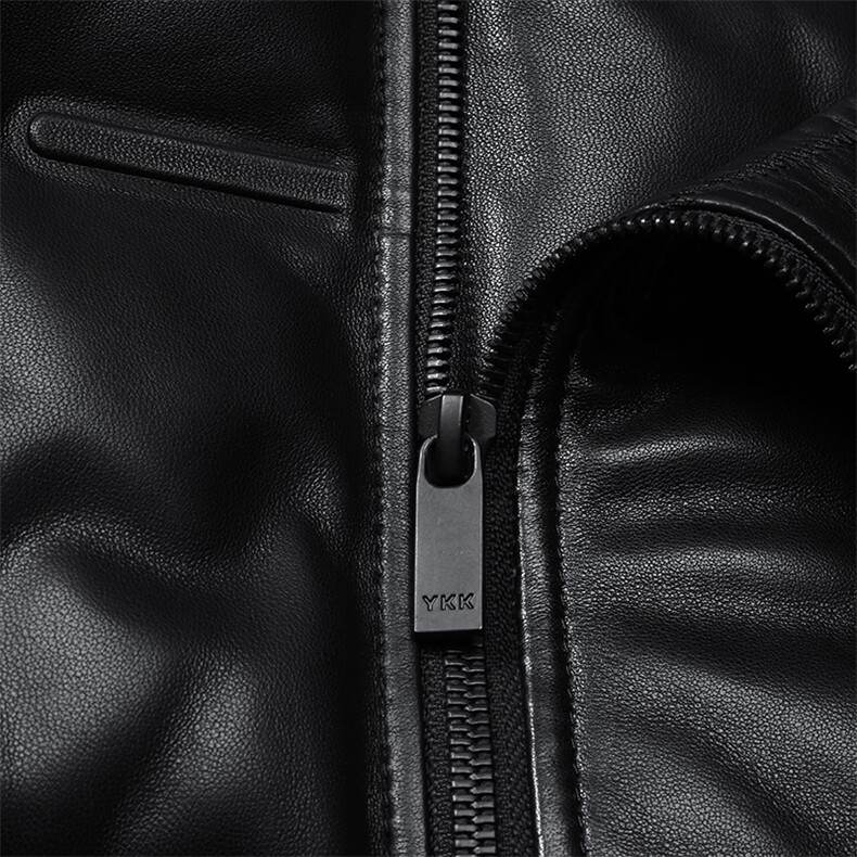 DLSN22070羽绒皮衣男头层绵羊皮白鸭绒羽绒服皮风衣P1300,男装皮衣,电商B360