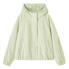 小个子短外套女2026年春季女士户外防风冲锋衣外套连帽，女装短外套，悦祺