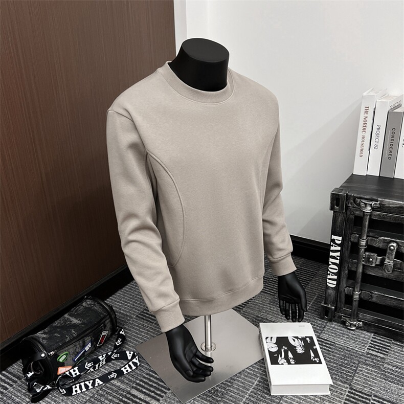 W1616-P45秋卫衣成分：63.5棉36.5聚酯纤维，里料纯棉，男装卫衣，星座515A