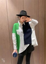 欧版拼肩衬衣，其它，芭娜美纳