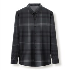 JB8803男式服装新款衬衫男长袖翻领休闲四季中老年商务衬衣P73，男装衬衫，电商B360