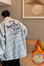 1港风小香风长袖衬衫男大码中性情侣潮衬衫男CCS8019P45加绒P55，男装衬衫，星座226-2