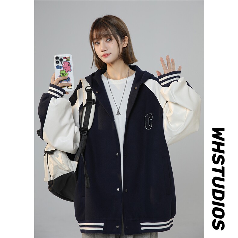 2025秋季新款字母插肩袖男夹克外套JK529/P108控148-100聚酯纤维，男装夹克，电商A148-1