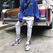 秋ins风直筒裤男情侣束脚休闲裤多袋宽松工装裤923/P55（65），男装休闲裤，星座1506-1
