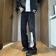水洗牛仔裤弯刀裤B342-W6000-P60-控88，男装牛仔裤，电商B342