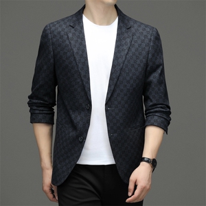 M3390-1钱塘2020-2秋季时尚潮流休闲百搭男士修身西装外套P142图片