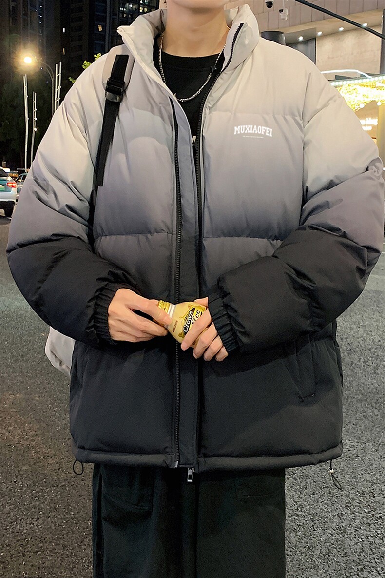 量大优可提供视频冬棉衣立领渐变HD019-1-MF5317-P75,男装棉衣,电商019-1