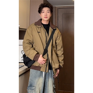抖音--滴滴小新--冬季新款潮牌翻领保暖男士羽绒服yrf688-TP235图片