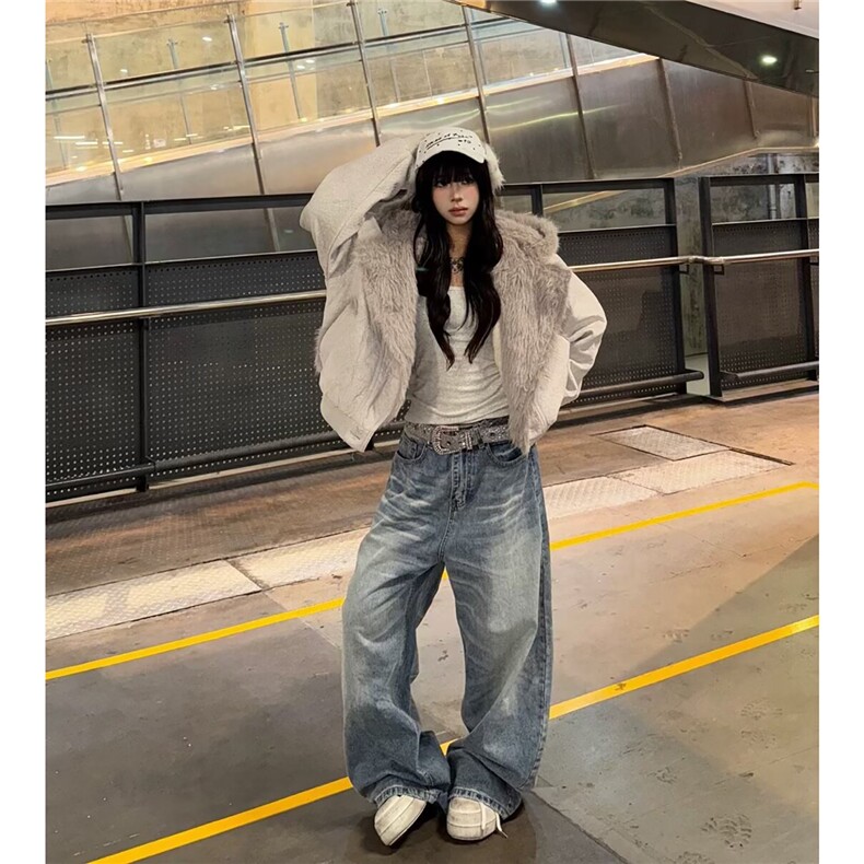网图高街座山雕棉服加厚连帽毛领外套夹克棉衣A025-QY15030-P140,男装夹克,电商A025