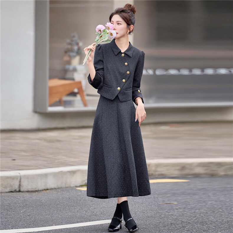 小香风秋冬品质名品高端两件套装敬酒服新娘2025显瘦高级感套装女,女装套装/套裙,意芙