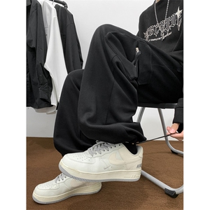 2024春季新款阔腿宽松卫裤痞帅休闲长裤工装裤 现货 K7662-P42图片