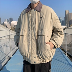 复古翻领夹克棉服男女保暖棉袄拉链冬季情侣外套韩版棉衣MY8022，男装夹克，星座1116A-1（原606A）
