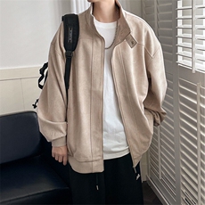 2025新款立领鹿皮绒夹克外套男绣花上衣A351-AJ2520-P105，男装夹克，电商A351