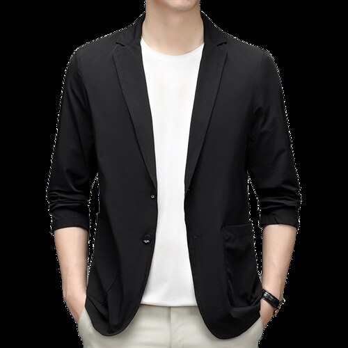 2023秋季西装纯色外套上衣男中老年商务休闲西服MNSA219905-P160，男装西服，电商B212（原钱塘6029）