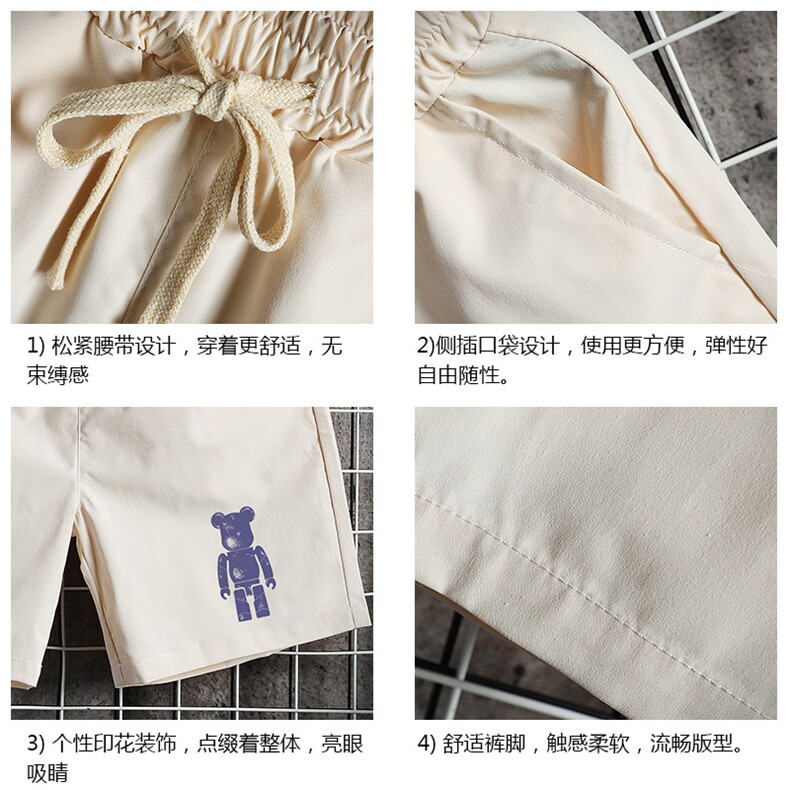 DK39242-P15港风休闲短裤男士大码运动五分裤男中裤男马裤网格,男装休闲裤,电商A040A