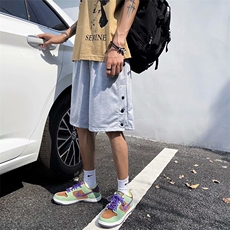 大货主推排扣短裤新款男士港风男女中性休闲裤五分裤GK588-p26，男装休闲裤，星座1008-1