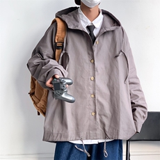 开衫卫衣男春秋日系cityboy设计感ins潮流情侣连帽外套W5387-P38，男装夹克，星座512-2