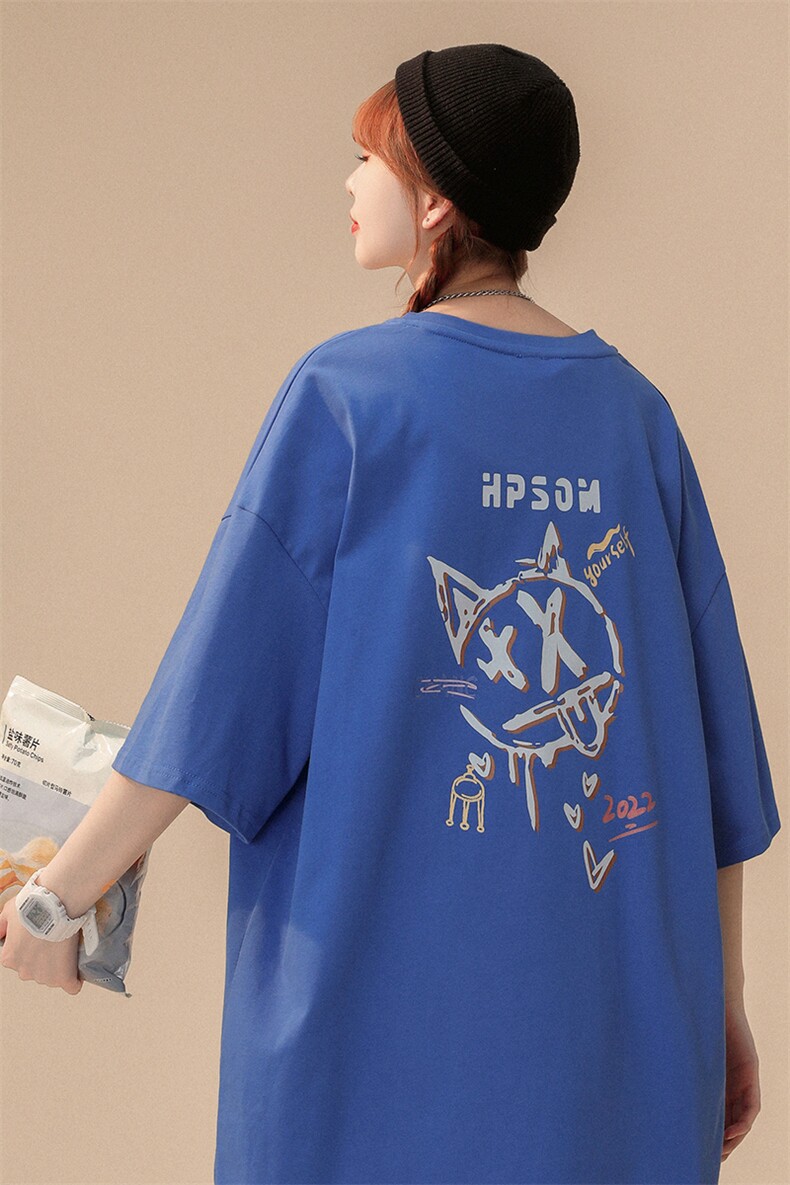 高点击高转化中性风短袖t恤男学生纯棉宽松416B-1-DT213-P25限39,男装T恤,星座416B-1