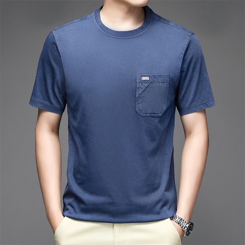 纯棉T恤短袖男2023夏季潮流半袖圆领上衣服NX8701-P55,男装T恤,星座1105-3