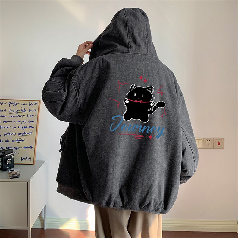 控价158牛仔棉衣男大码加绒羊羔绒牛仔棉服男棉袄NM53412-P140,男装棉衣,电商A040
