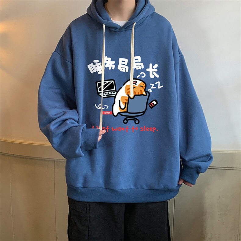 连帽卫衣男大码胖子帽衫大号运动服WY2447-P35,男装卫衣,电商A040