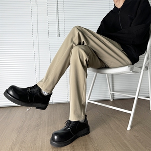 秋季垂顺抗皱弹力休闲裤商务修身款长裤 610A-1-K821-P55图片